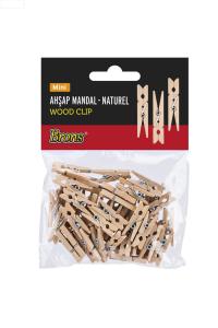 BRONS AHŞAP MANDAL Naturel Mini