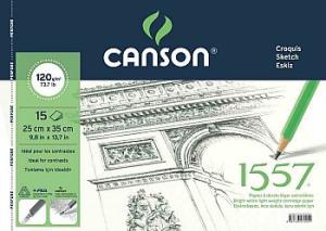CANSON 1557 25cm.x35cm.15 yp.120gr. RESİM BLOK