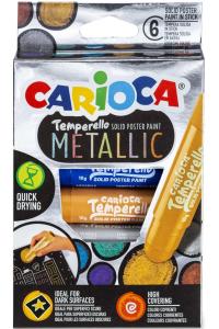CARİOCA METALİK TEMPERELLO TEMPERA STİCK POSTER BOYAMA