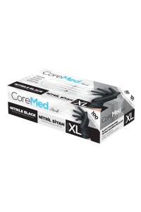 COREMED MUAYENE ELDİVENİ NİTRİL SİYAH TG 100 ADET (XL)