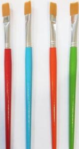 FANART ACADEMY SERİ 536/08 YASSI FIRÇA Renkli Saplı