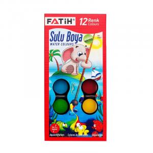 FATİH  SULU BOYA K-12   12 Renk
