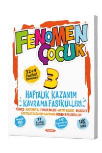 FENOMEN ÇOCUK 3.Sınıf KKF TÜM DERSLER-(32+4 Fasikül Denemesi)