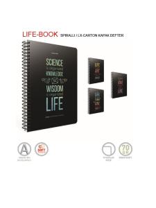 GIPTA LIFE-BOOK SP KARTON KPK Defter 19x26 100 yp Çizgili