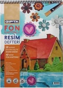 GIPTA SPR.35x50 FON KARTONU 15 RENK+15YP RESİM KAĞIDI