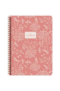KESKİN 16,5x22,5 80yp.Çizgili  KARTON KAPAK SPR.PASTEL FLORA DEFTER