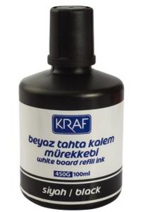 KRAF BEYAZ TAHTA KALEMİ MÜREKKEBİ 100CC 450G SİYAH