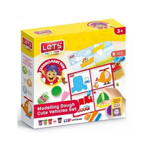 LET S OYUN HAMURU SEVİMLİ ARAÇLAR SETİ 9 Parça L-9008
