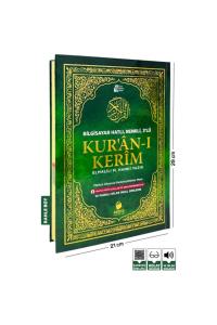 MERVE 3 LÜ KUR AN-I KERİM RAHLE BOY TÜRKÇE OKUNUŞLU VE MEALİ  (21x29)