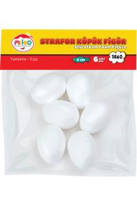 MİLEO 1860 STRAFOR KÖPÜK  FİGÜR YUMURTA 6CM 6 LI Paket