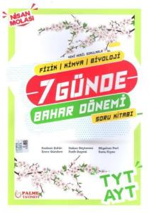PALME TYT AYT FKB 7 GÜNDE BAHAR DÖNEMİ Soru Kitabı
