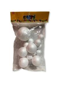 PUTİ 6352 KARIŞIK KÖPÜK TOP - (6,5cm.x1 / 5cm.x4 / 3cm.x8)