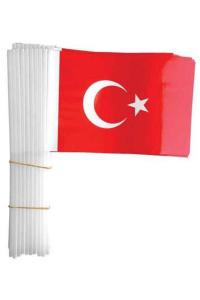 SOPALI 12x22,5cm.KAĞIT BAYRAK KÜÇÜK 80 ADET