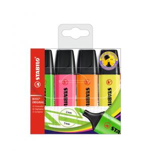 STABİLO BOSS FOSFORLU KALEM  4 lü Paket