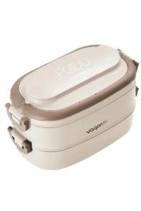 VAGON LİFE 1140 ML BESLENME KUTUSU ÇELİK PREMİUM 2 KATLI BEJ BL 10403