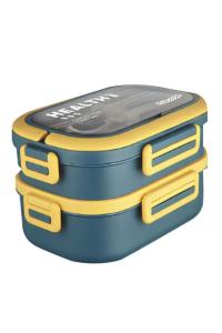 VAGON LİFE 1330 ML BESLENME KUTUSU PASLANMAZ ÇELİK 2 Lİ MAVİ 6715
