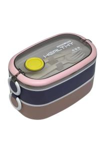 VAGON LİFE 900 ML BESLENME KUTUSU PASLANMAZ ÇELİK 2 Lİ PEMBE 6729