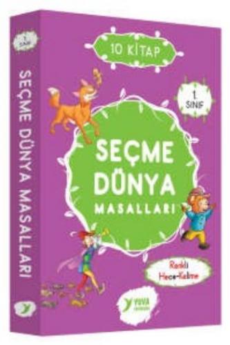 1.Sınıf SEÇME DÜNYA MASALLARI-10 Kitap-Düz Yazılı