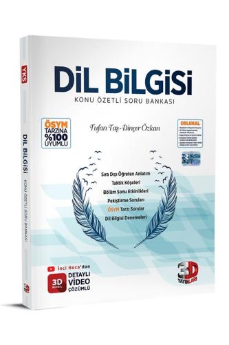 3D TYT DİL BİLGİSİ Konu Özetli Soru Bankası