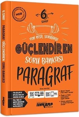 ANKARA 6.Sınıf GÜÇLENDİREN PARAGRAF Soru Bankası