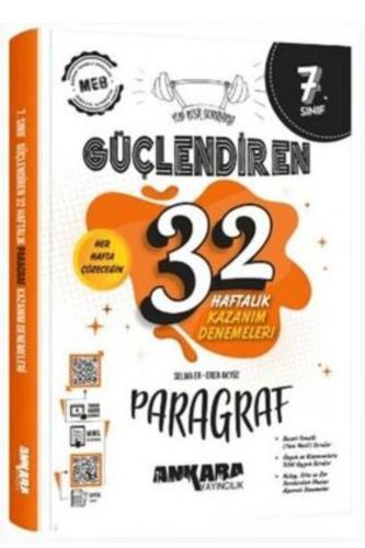 ANKARA 7.Sınıf PARAGRAF GÜÇLENDİREN 32 Haftalık DENEMELERİ