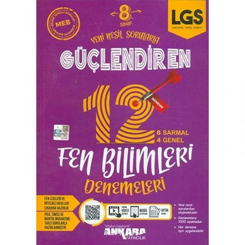 ANKARA 8.Sınıf GÜÇLENDİREN FEN BİLİMLERİ 12 DENEME
