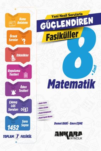 ANKARA 8.SINIF MATEMATİK GÜÇLENDİREN FASİKÜL SET