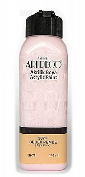 ARTDECO AKRİLİK BOYA 140ml. - Bebek Pembe 3674