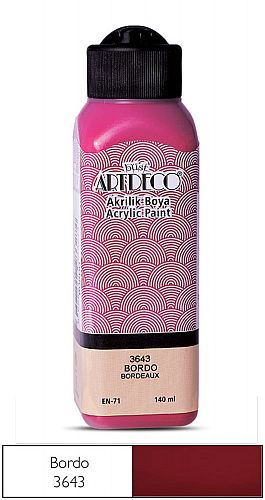 ARTDECO AKRİLİK BOYA 140ml. - Bordo 3643