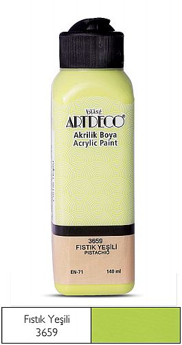 ARTDECO AKRİLİK BOYA 140ml. - Fıstık Yeşili 3659