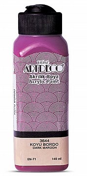 ARTDECO AKRİLİK BOYA 140ml. - Koyu Bordo 3644