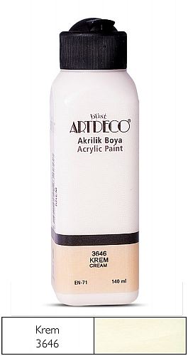 ARTDECO AKRİLİK BOYA 140ml. -  Krem 3646