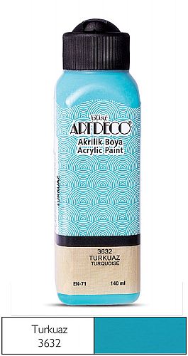 ARTDECO AKRİLİK BOYA 140ml. - Turkuaz 3632