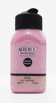 ARTDECO METALİK 75ml. AKRİLİK BOYA Gül Kurusu