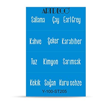 ARTDECO STENCİL A4 MUTFAK YAZILARI 205