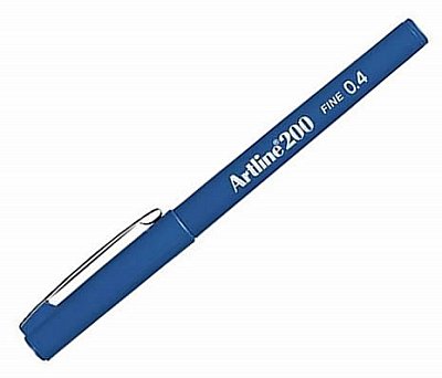 ARTLINE 200 FİNELİNER KALEM 0,4 mm Royal Mavi