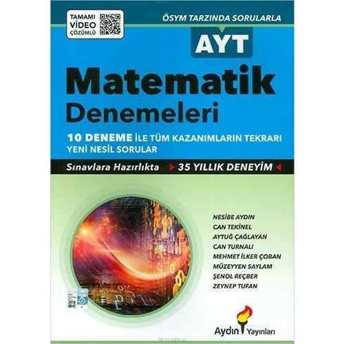 AYDIN AYT MATEMATİK 10 DENEME