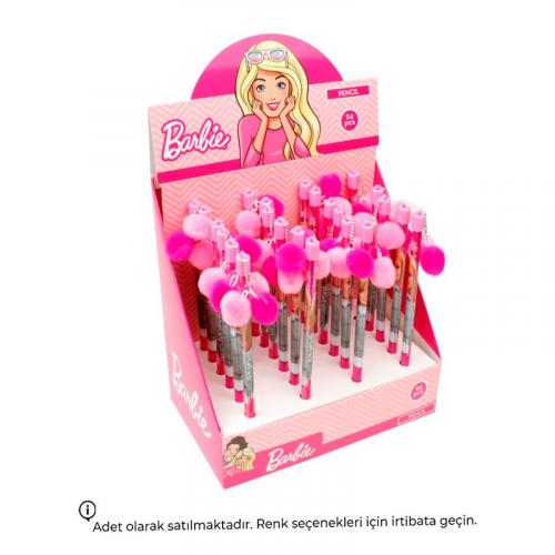 BARBIE LİSANSLI PONPONLU KURŞUN KALEM B-260