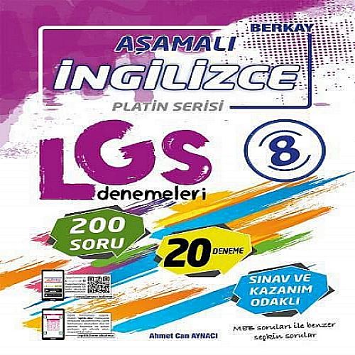 BERKAY 8.Sınıf Aşamalı LGS İNGİLİZCE Denemeleri-PLATİN SERİSİ