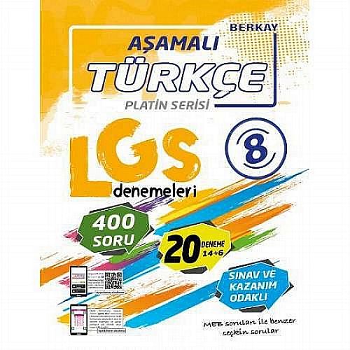 BERKAY Aşamalı LGS TÜRKÇE Denemeleri-PLATİN SERİSİ