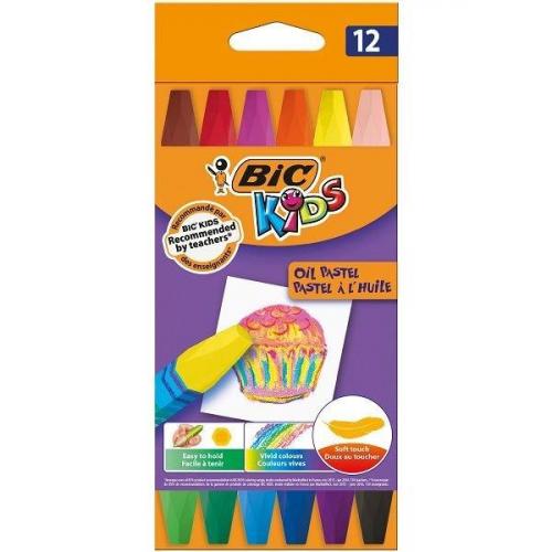 BİC 12 li YAĞLI PASTEL BOYA