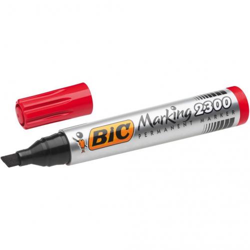 BİC PERMANENT MARKER 2300-03 Kesik Uç Kırmızı