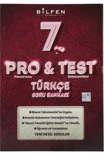 BİLFEN 7.Sınıf PROTEST TÜRKÇE Soru Bankası