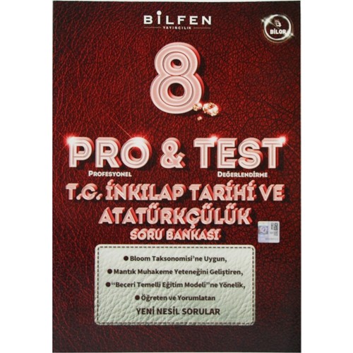 BİLFEN 8.Sınıf PROTEST İNKILAP TARİHİ Soru Bankası