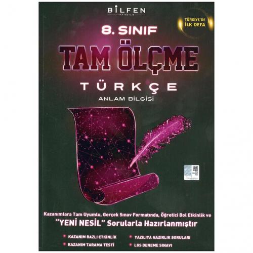 BİLFEN 8.Sınıf TÜRKÇE TAM ÖLÇME