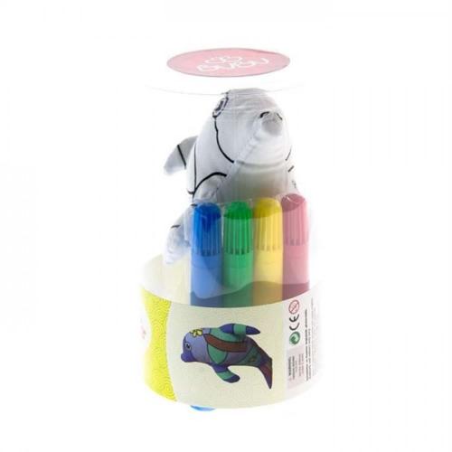 BUBU PUFİDİK DOSTLAR+4 Adet BOYAMA KALEMİ