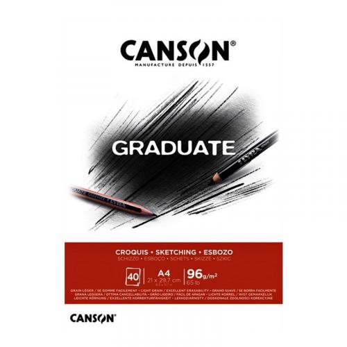 CANSON ESKİZ BLOK Graduate A4 40 yp 96 gr