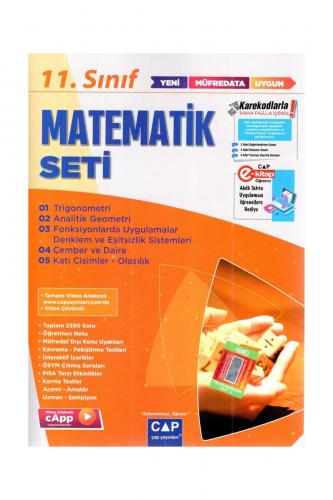 ÇAP 11.Sınıf MATEMATİK SETİ ANADOLU LİSESİ