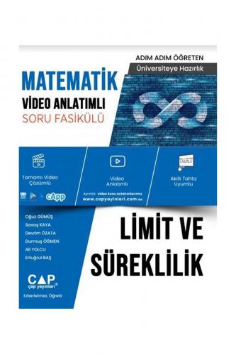 ÇAP LİMİT ve SÜREKLİLİK Video Konu Anlatımlı Soru Fasikülü