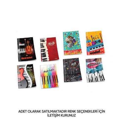 ÇINAR SPİRALLİ PP KAPAK JAZZ MÜZİK DEFTERİ A4 30yp.